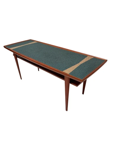 Mid-Century Modern Coffee Table with Mosaic Top by Berthold Muller, 1950s